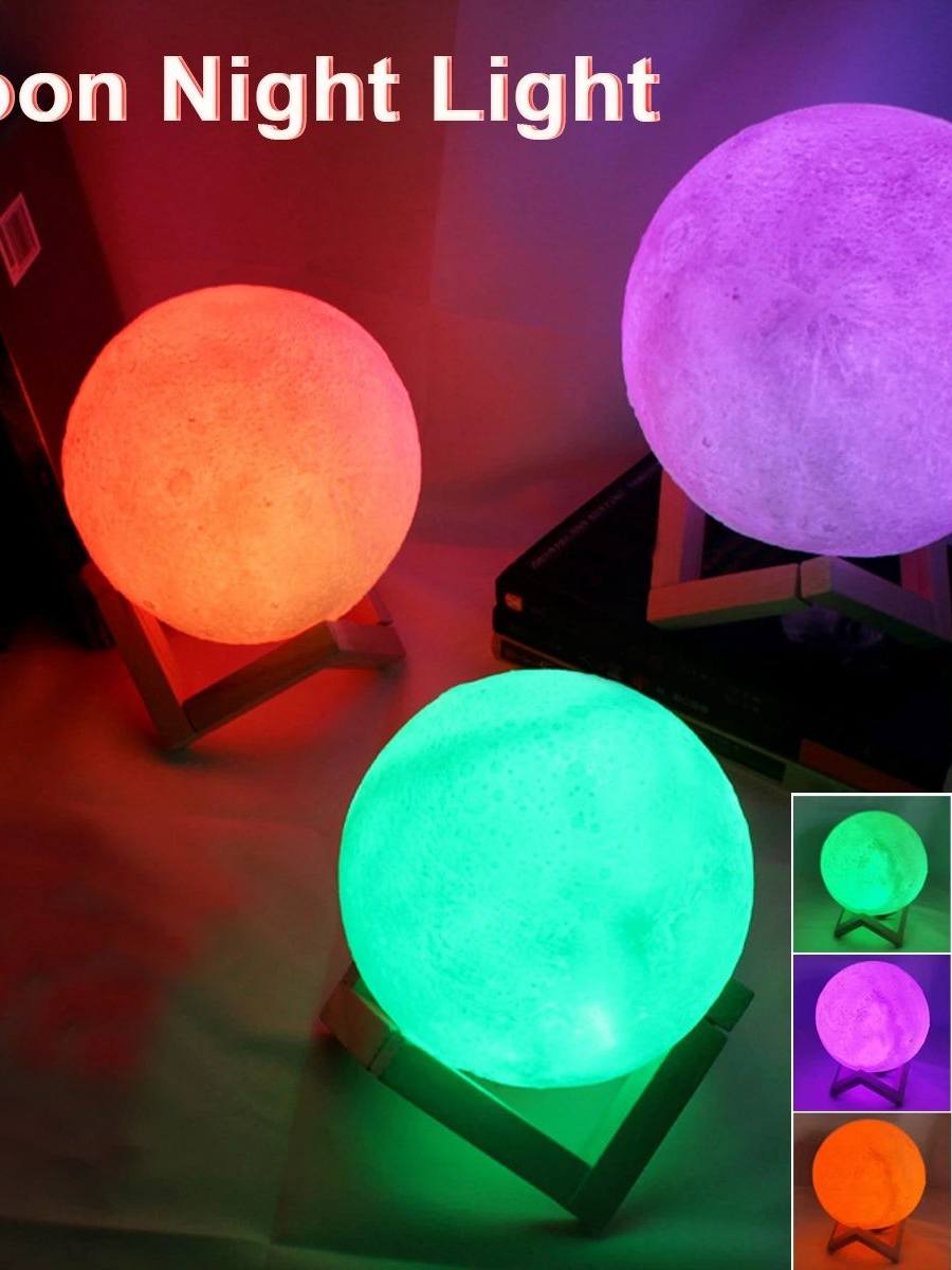 LED Moon Night Light with Sensor