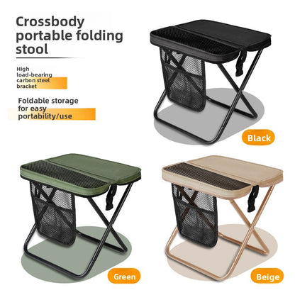 Portable Folding Stool with Shoulder Bag