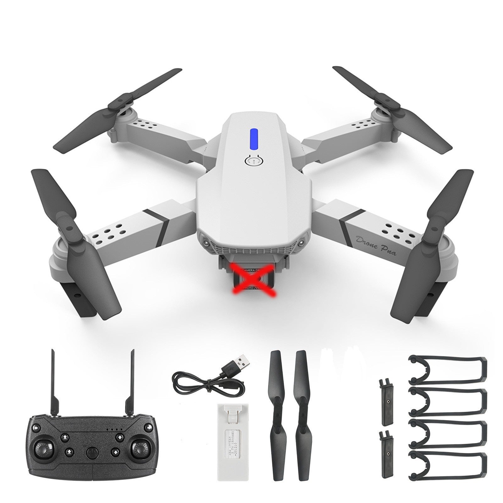 E88 Foldable Quadcopter Drone with Dual Cameras