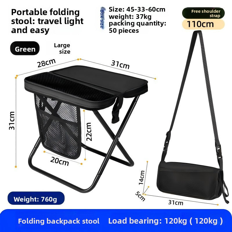 Portable Folding Stool with Shoulder Bag