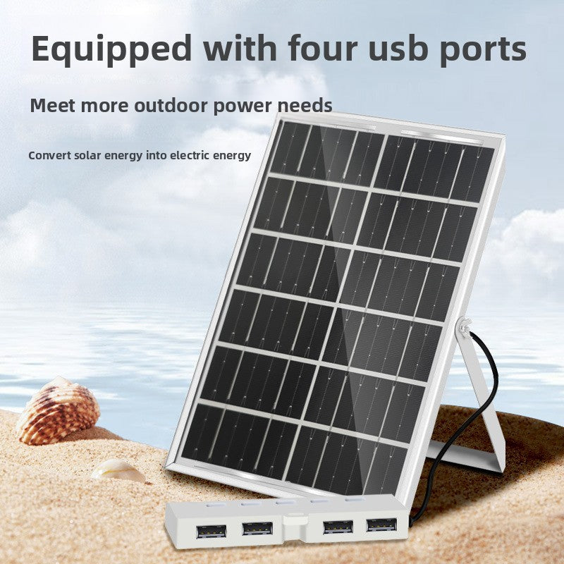 Solar USB Charger Panel with 4 Ports