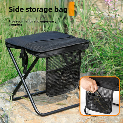 Portable Folding Stool with Shoulder Bag