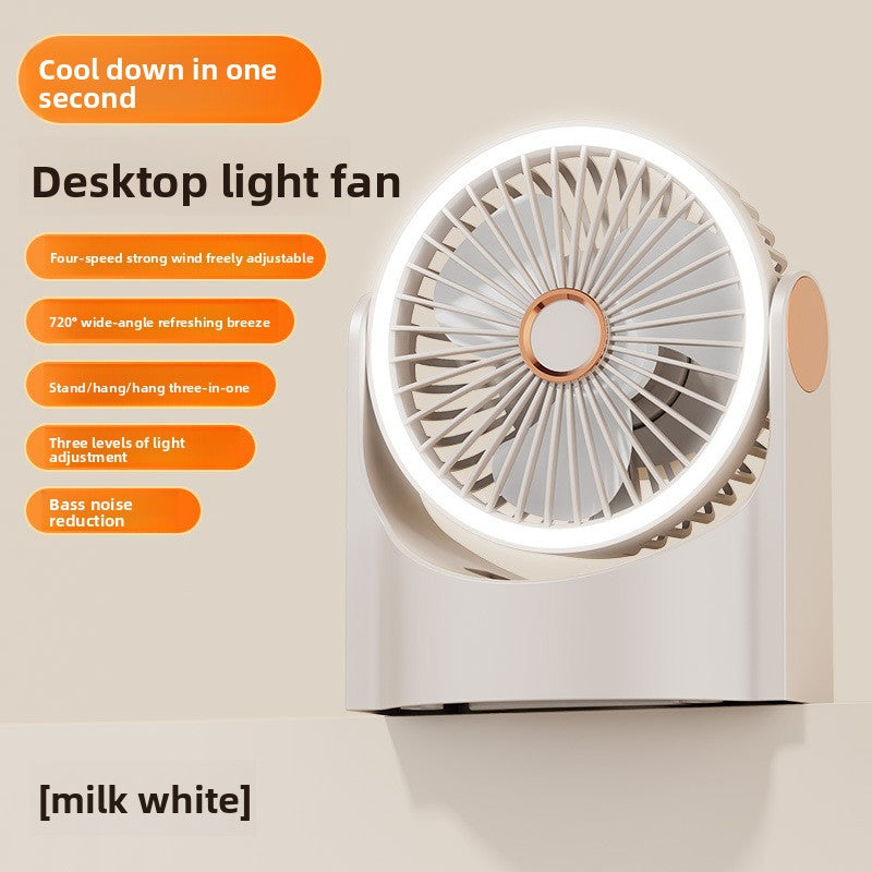 Bladeless Desktop Fan with Digital Display USB Charging