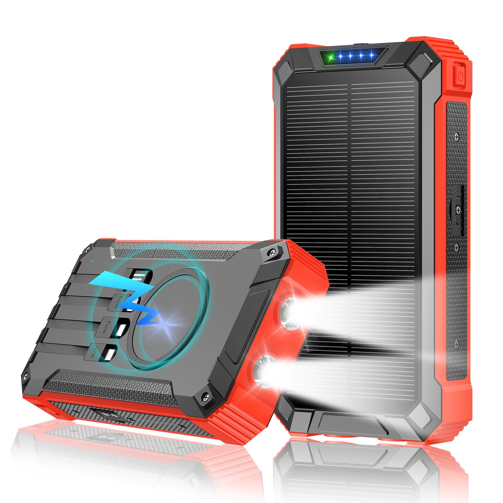 Solar Power Bank with Camping Light