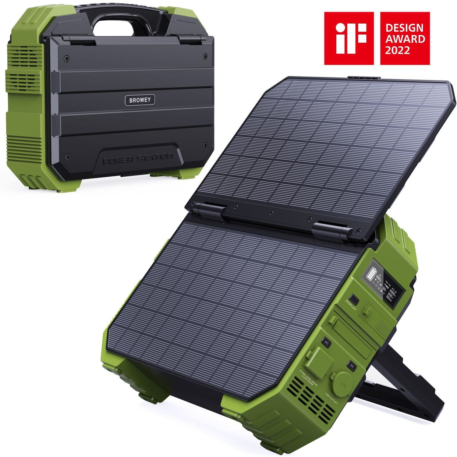 Portable 1000W Solar Power Supply with Multiple Outputs