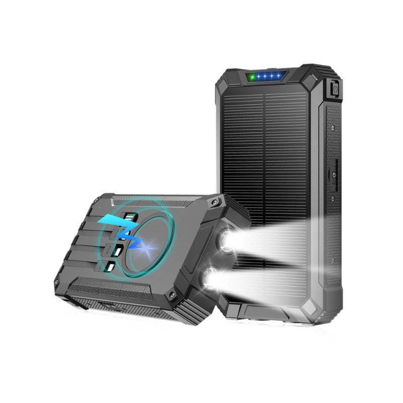 Solar Power Bank with Camping Light