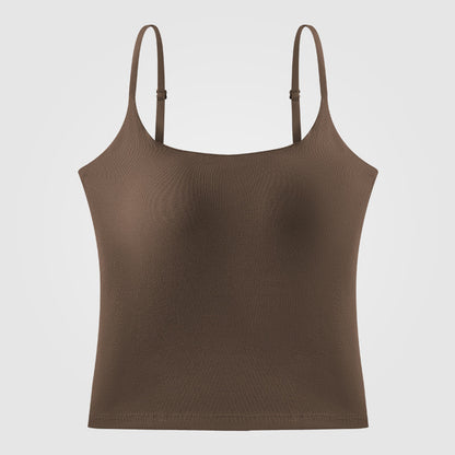 Womens Yoga Camisole with Chest Pad Sports Top