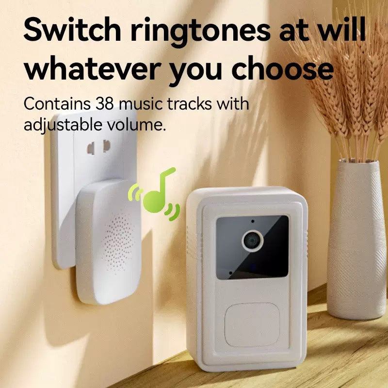 Smart WiFi Video Doorbell with Night Vision and Intercom