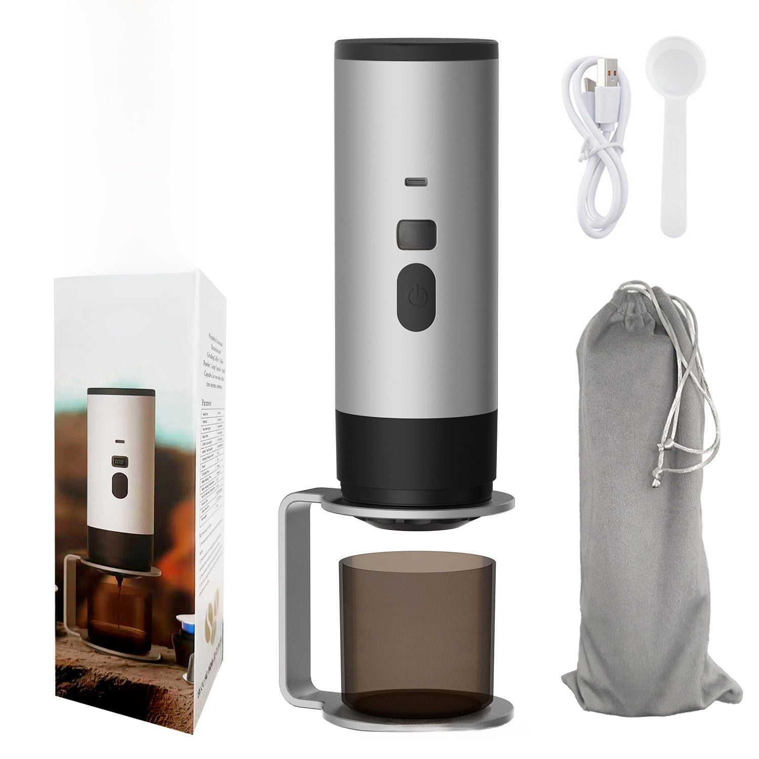 Portable Automatic Capsule Coffee Maker