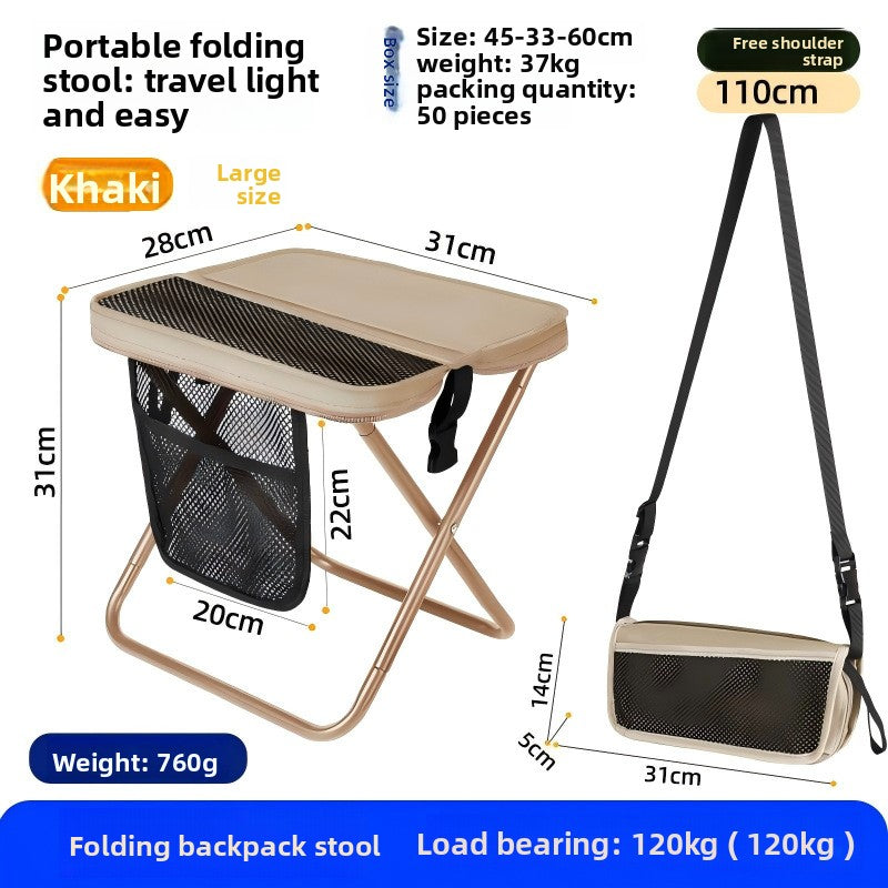 Portable Folding Stool with Shoulder Bag