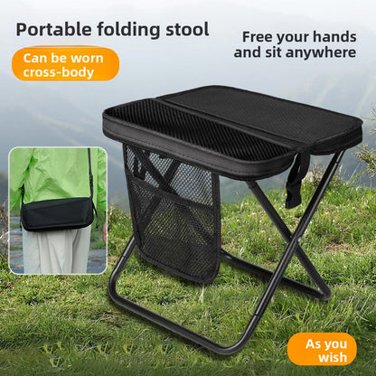 Portable Folding Stool with Shoulder Bag