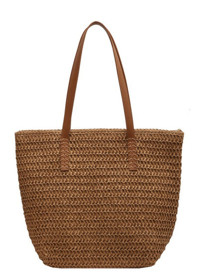 Straw Woven Bag Large Capacity Travel Tote